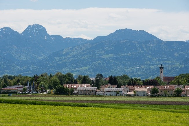 Sicht über Bad Aibling